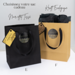 Choisissez votre sac cadeau Noir effet Tiss”