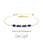 Bracelet pierre de naissance décembre lapis lazuli paradise julia
