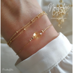 Bracelet pierre de naissance de novembre-citrine