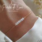 bracelet pierre de naissance du mois de juin-pierre de lune