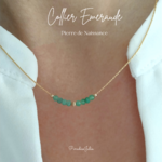 Collier Emeraude-Pierre de Naissance-Mai