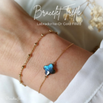 Bracelet tréfle-labradorite-pierre naturelle