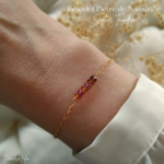 Bracelet Pierre de Naissance de Septembre-Saphir Toundra-gold filled