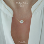 Collier Signe Astrologique rond nacre-gold filled