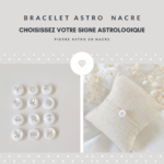 Bracelet signe Astrolgique rond nacre