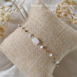 Bracelet Pierre de Naissance du mois dAvril-Cristal de Roche
