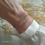 Bracelet Pierre de Naissance et bracelet chaine perlée Apatite