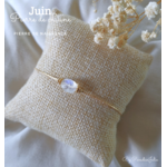 Bracelet Pierre de Naissance du mois de Juin-Pierre de Lune en or Gold filled