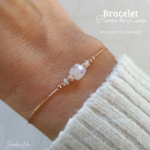 Bracelet Pierre de Naissance de Juin en or rose gold filled