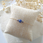 Bracelet Pierre de Naissance-Décembre-LapisLazuli-Paradise Julia