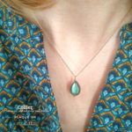 Collier Pierre Labradorite Naturelle-Plaqué or 3 microns-Pardise Julia-idée cadeau femme