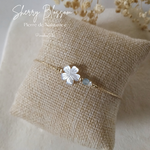 Bracelet Pierre de Naissance & Fleur de Sakura en or gold filled-ParadiseJulia
