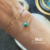 bracelet pierre de naissance mai émeraude