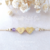 Bracelet Initial et Pierre de Naissance Duo-or gold filled