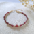 Bracelet Pierre de Naissance-Janvier-Grenat-en or Gold filled-Paradise julia