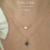 Collier Initiale et Pierre de Naissance-or gold filled-cadeau saint valentin pour femme-