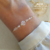 Bracelet Pierre de Naissance-Avril6cristal de Roche-Gold filled-Paradise Julia