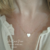 Collier Pierre de Naissance avec coeur Nacre et Or gold Filled-Personnalisé
