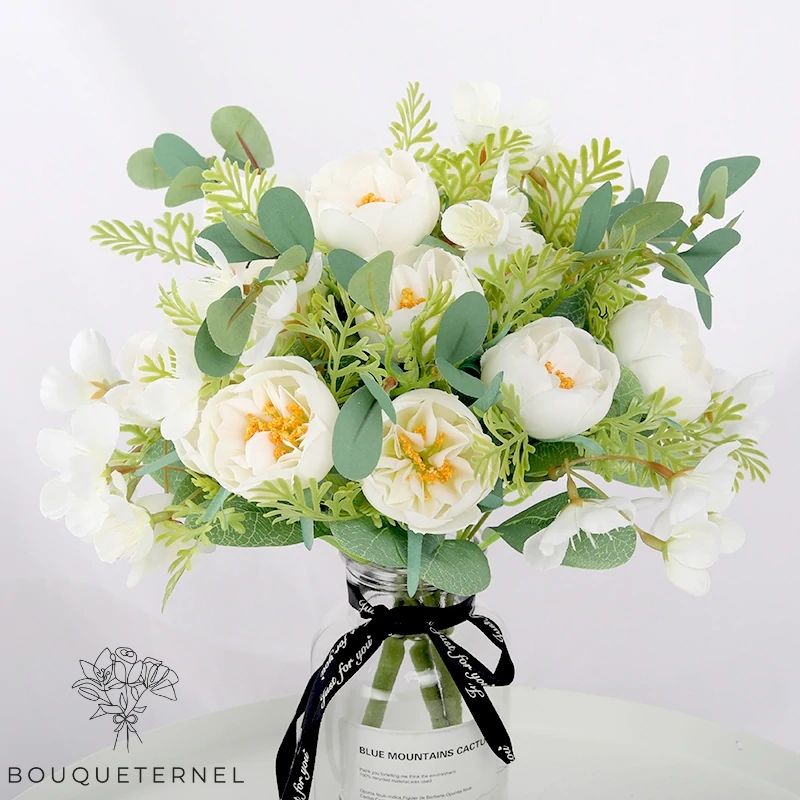 Bouquet Artificiel Fleurs Déco de Portulaca | Bouquet Artificiel | Bouqueternel