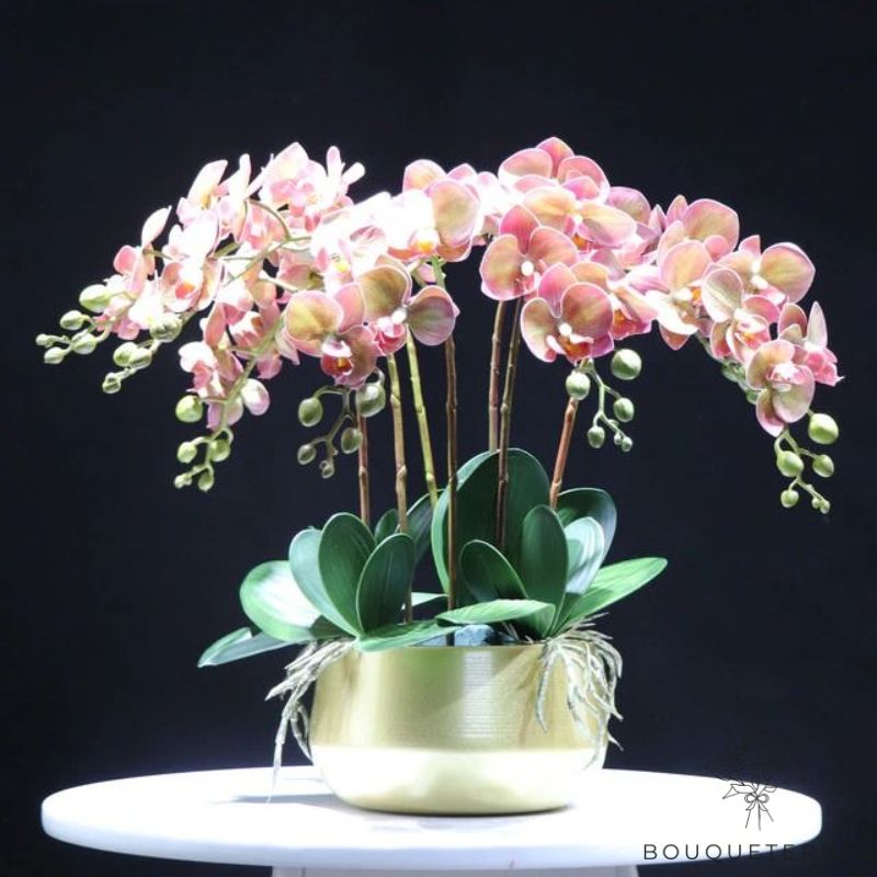 5 Pièces Orchidées Artificielles Fausses Fleurs En Soie, Fausses Orchidées  Dansantes Avec Longue Tige Pour La Maison, La Fête De Mariage, La  Décoration D'hôtel, Décoration Intérieure, Arrangement Floral, Décoration  De Salle De