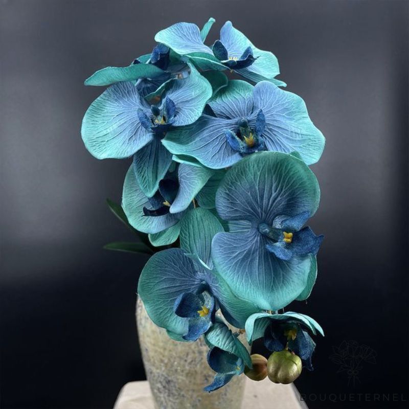 Faux Orchidée Bleu