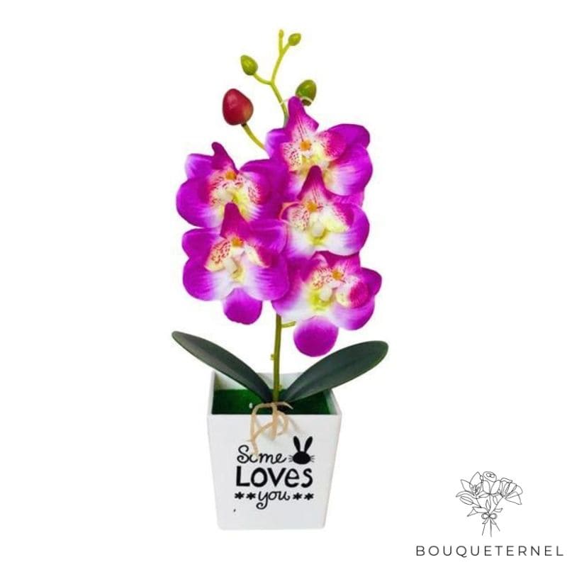 Orchidée Artificielle avec Pot