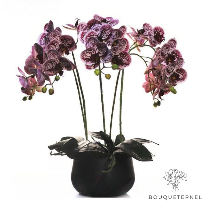 Grande Orchidée Artificielle En Pot | Bouquet Artificiel | Orchidées Artificielles | Bouqueternel
