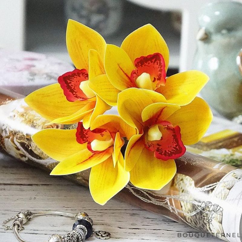 orchidée singolo | Bouquet Artificiel | Orchidées Artificielles | Bouqueternel