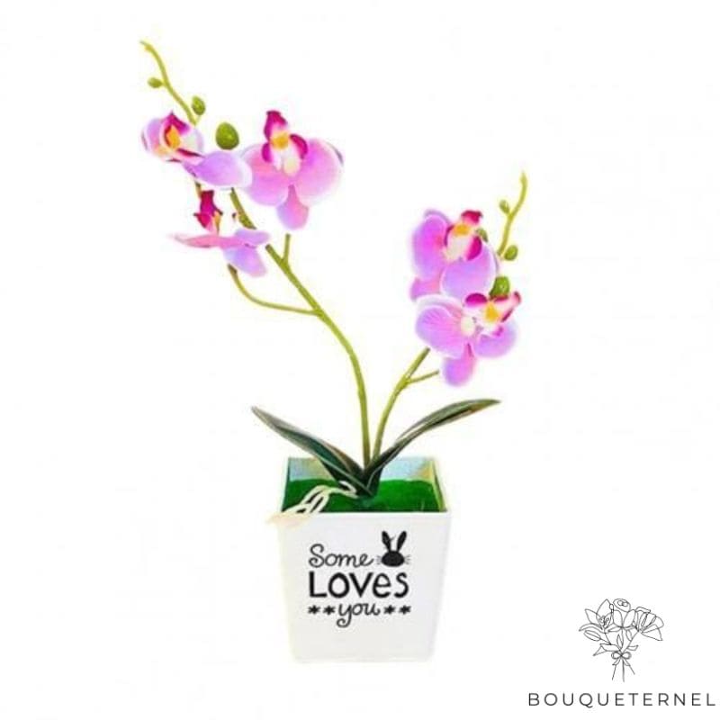 Vase avec Orchidée Artificielle