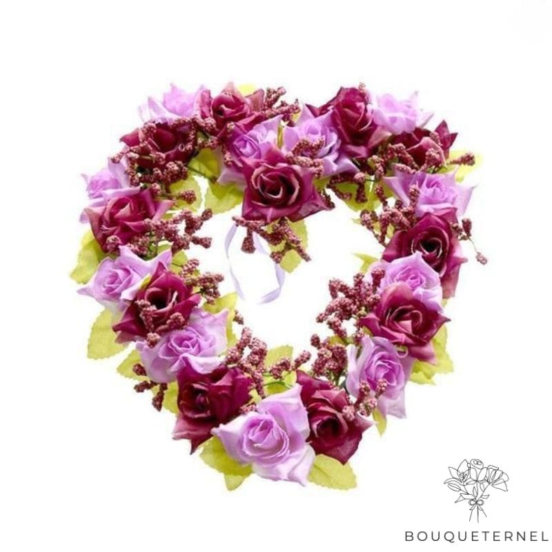 Fleurs Artificielles Cimetière Cœur | Fleurs Artificielles Cimetière | Bouqueternel
