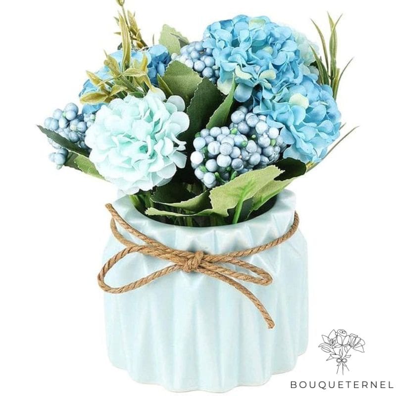 Hortensia Artificiel En Pot | Fleur Artificielle | Hortensia Artificiel | Bouqueternel