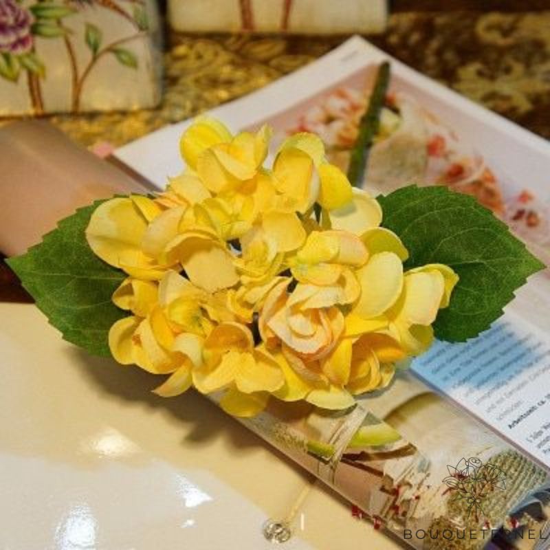 Hortensia Artificiel Jaune | Fleur Artificielle | Hortensia Artificiel | Bouqueternel