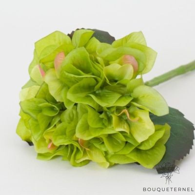 Hortensia Vert Artificiel | Fleur Artificielle | Hortensia Artificiel | Bouqueternel