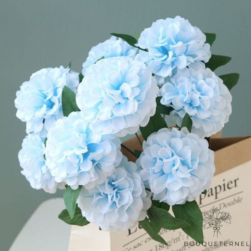 Hortensias Bleus Artificiels