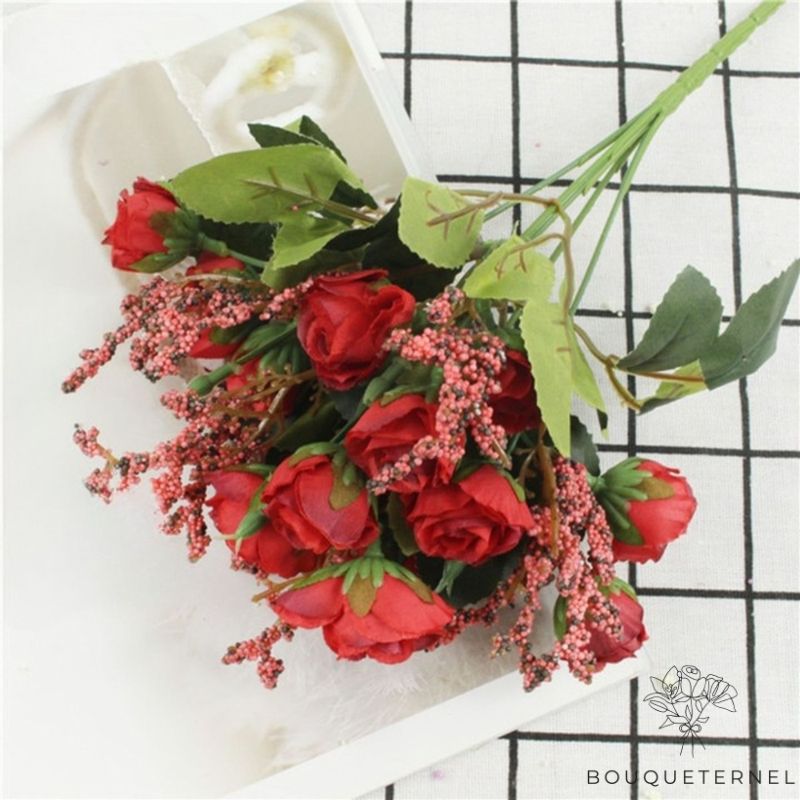 Fausses Roses Rouges | Fleur Artificielle | Rose Artificielle | Bouqueternel