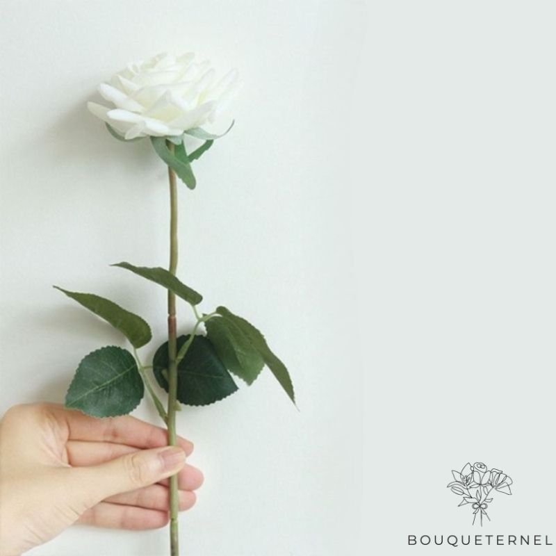 Grande Rose Artificielle | Fleur Artificielle | Rose Artificielle | Bouqueternel