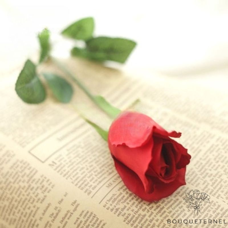 Rose Rouge Artificiel Pas Cher | Fleur Artificielle | Rose Artificielle | Bouqueternel