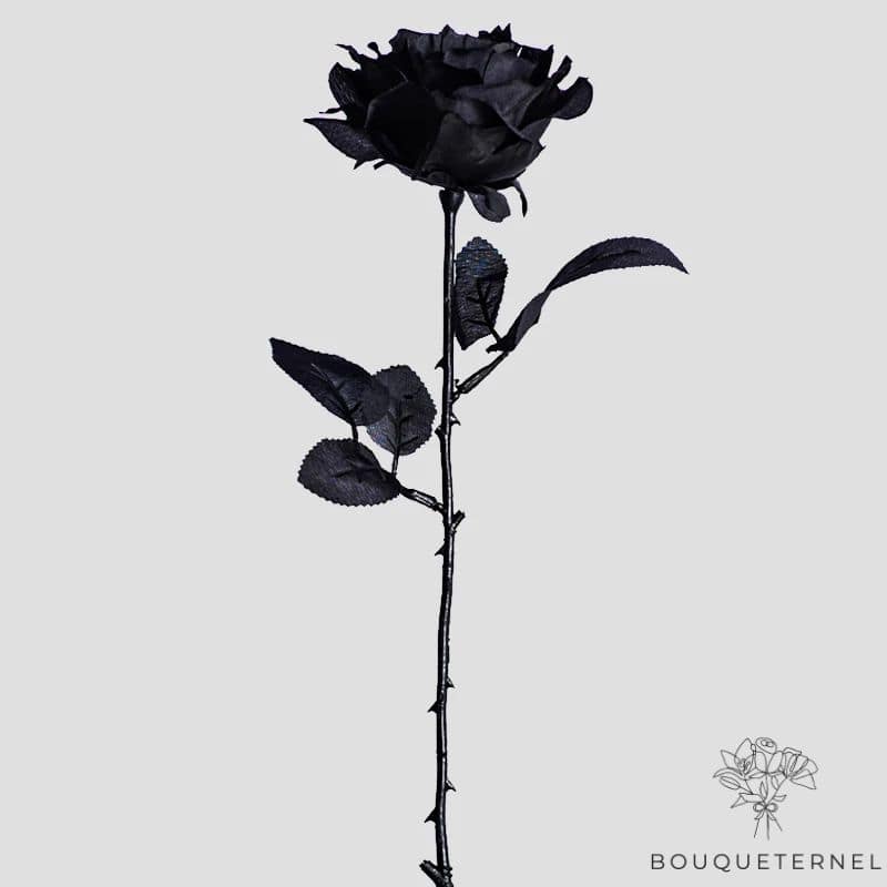 Fausse Rose Noir | Bouqueternel