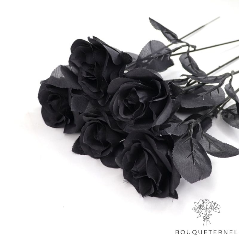 Roses Artificielles Noires
