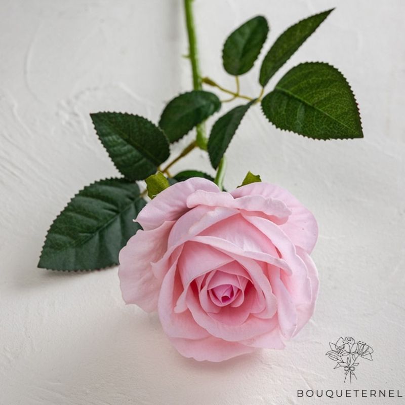 Rose Artificielle Rose Poudré