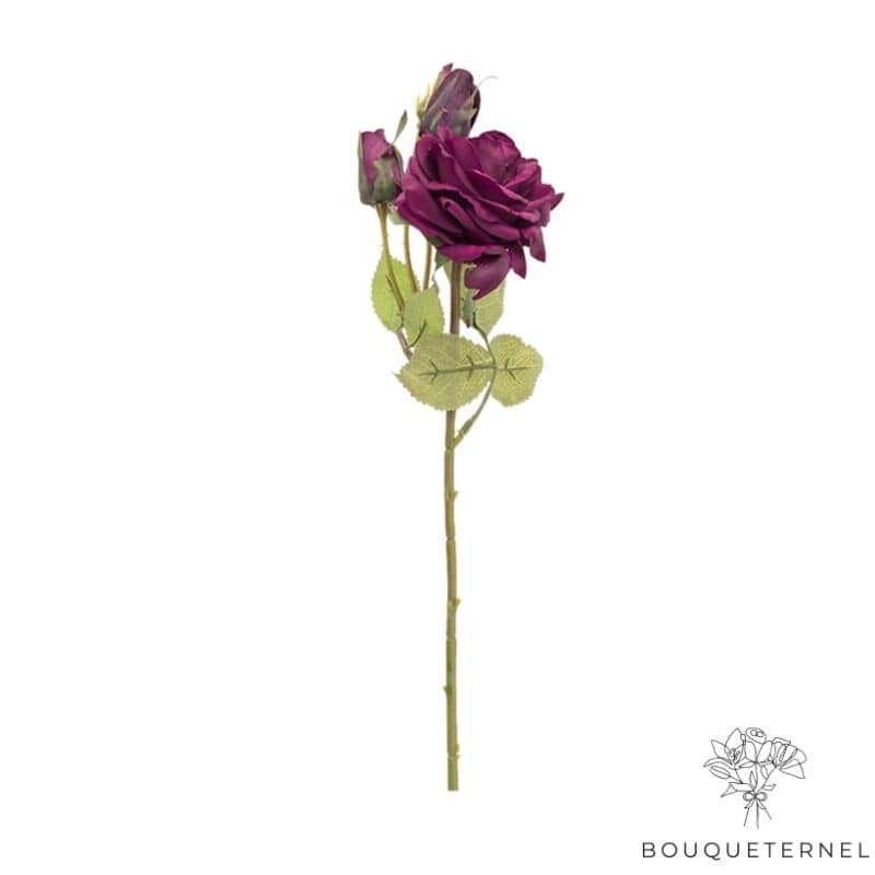 Rose En Soie Fushia | Fleur Artificielle | Rose Artificielle | Bouqueternel