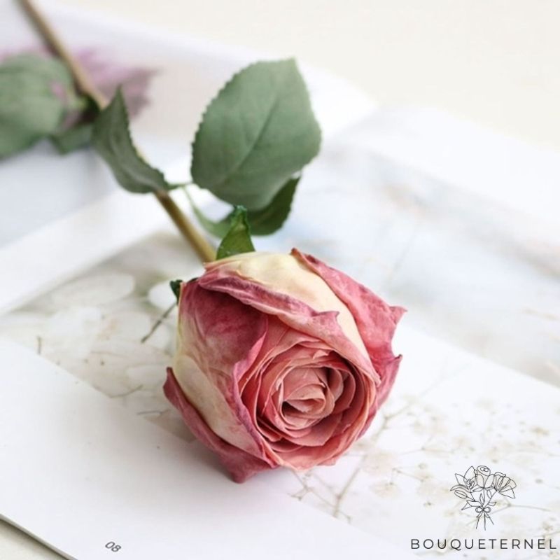 Fausse Rose Sur Tige | Fleur Artificielle | Rose Artificielle | Bouqueternel