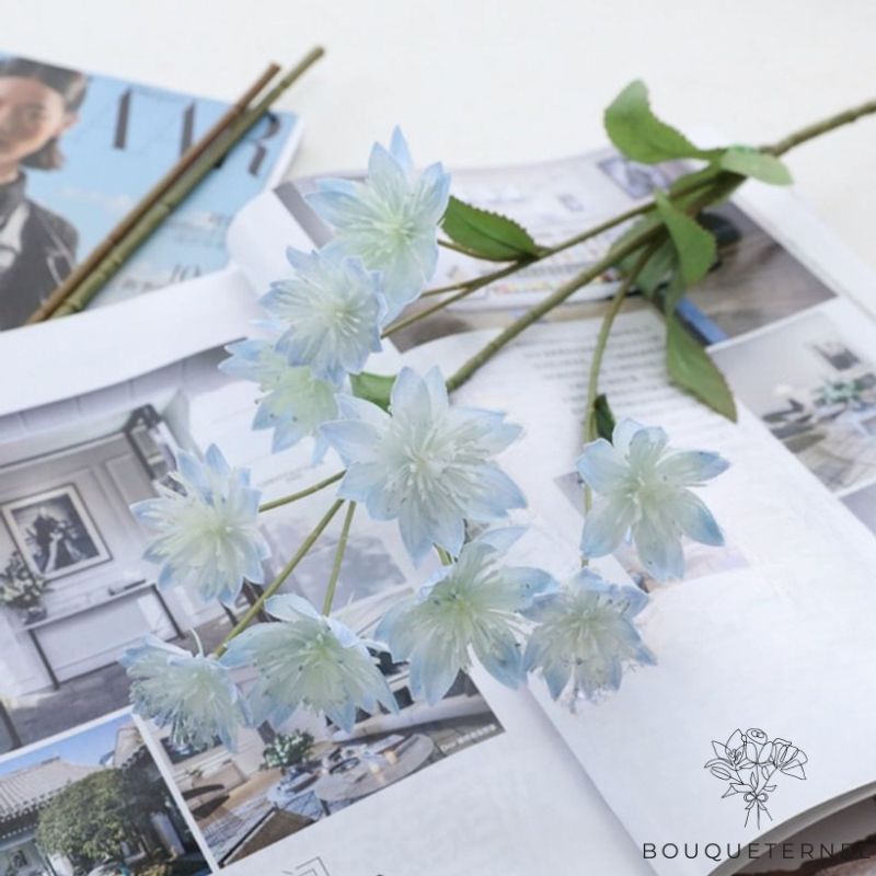 Fausse Fleur Bleu | Fleur Artificielle | Fausse Fleur | Bouqueternel