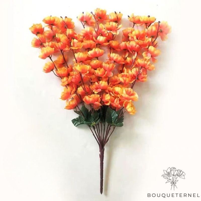 Fausse Fleur Orange | Fleur Artificielle | Fausse Fleur | Bouqueternel