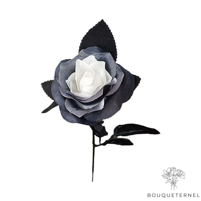 Fleur Artificielle Noire Et Blanche | Fleur Artificielle | Fausse Fleur | Bouqueternel