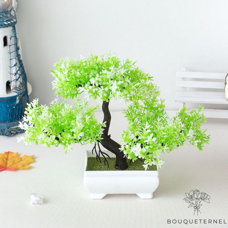 plante artificielle en pot bonsaï - Plante Artificielle - Bonsai Artificiel - Bouqueternel