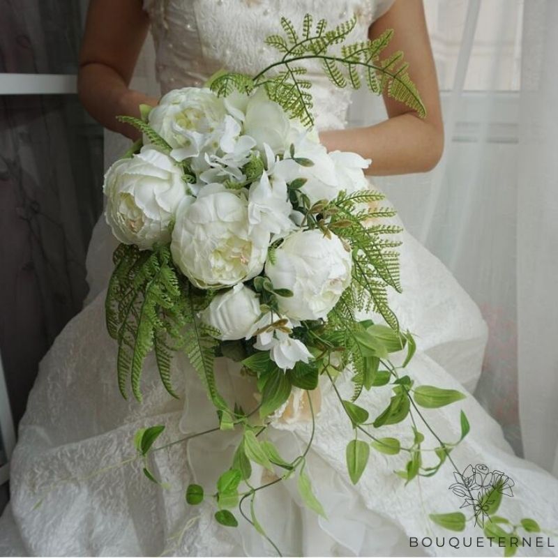 Bouquet de Mariée Tombant Champêtre