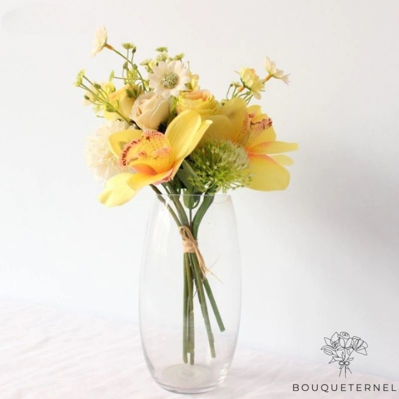 Centre De Table Mariage Champêtre Chic fleurs | Bouquet Artificiel | Pivoines Artificielles | Bouqueternel