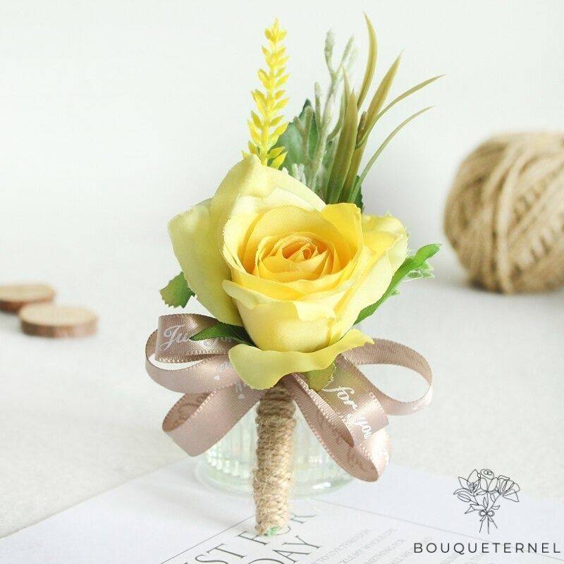 Boutonnière pour Invités de Mariage