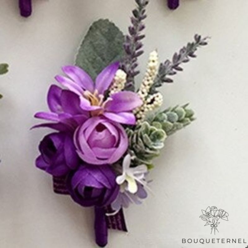 Boutonnière de Mariage Vintage